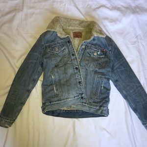Lucky Brand Sherpa denim jacket